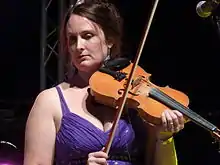 Kerr on stage at the 2010 Shrewsbury Folk Festival