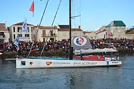 Nándor Fa au départ du 1996–1997 Vendée Globe