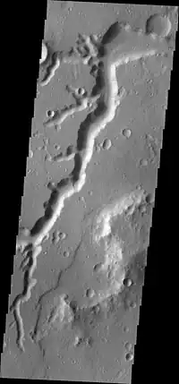 Nanedi Valles, as seen by THEMIS.  Click on image to see more details.