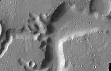 Close-up of the Nanedi Valles, as seen by THEMIS (click on image to see more detail)