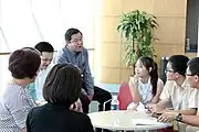 Nanyang Junior College and Nanyang Girls' High School students engaging with industry leaders at Mahota Symposium 2016 held at the National Library Singapore.