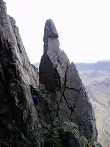 Image 73Napes Needle on Great Gable, a favourite of the early climbers (from History of Cumbria)