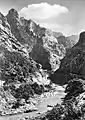 Before - the Neretva canyon near Jablanica town (c. 1920), long before Grabovica Dam.