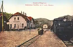 Vardište train station in 1906