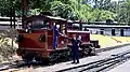 Locomotive 7A at Belgrave on the outskirts of Melbourne operating on the Puffing Billy service.