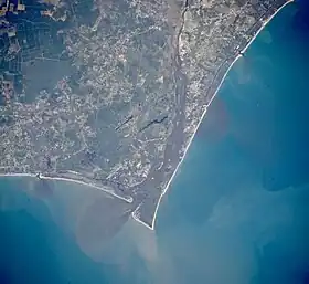 Satellite image of Cape Fear, North Carolina