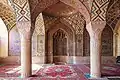 Spiral fluting on columns in the Nasir-ol-molk Mosque in Iran