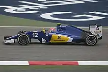 Felipe Nasr driving for Sauber at the 2016 Bahrain Grand Prix