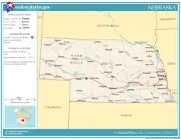 Image 15A map of Nebraska (from Nebraska)