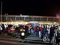 Queues for members of the public to enter the National Tally Room, 9pm 21 August 2010.