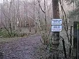 Sign identifying a Natura 2000 site in Belgium.