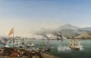 Image 31The Battle of Navarino, in October 1827, marked the effective end of Ottoman rule in Greece. (from History of Greece)