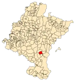 Map of Santacara