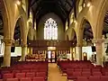 View down the nave to the West