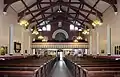 Looking along the nave towards the west end