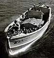 Navy shore launch Boat with marines in 1941