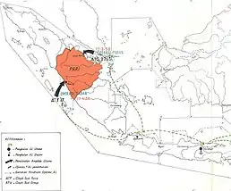 Indonesian Navy military operations against PRRI in Central Sumatra in 1958