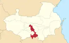 Location in the Terek Oblast