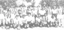 Black-and-white team photo