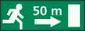 L19: Nearest exit or second nearest exits in the directions and at the distances indicated on the sign