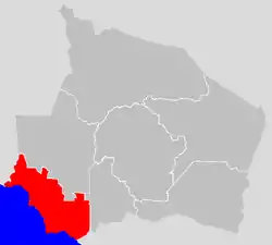 Location of Port Dickson District in Negeri Sembilan