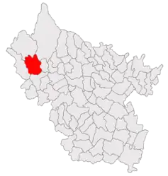 Location in Buzău County