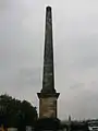 The Nelson monument in Glasgow Green.