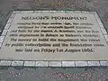 commemorative slab at the Nelson Monument.