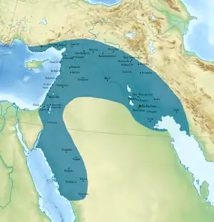 Image 16The Neo-Babylonian Empire at its greatest extent (from History of Iraq)