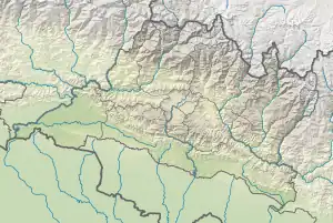 Map showing the location of Chitwan National Park