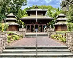 Front view of the pagoda