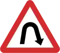 B11: Hairpin bend to the right ahead