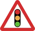 B17: Traffic signals ahead