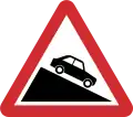 B18: Steep hill downwards