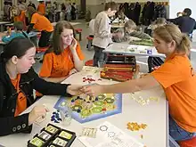 Image 24The modern German board game Catan is printed in 30 languages and sold 15 million by 2009. (from Board game)