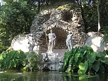 Neptune's fountain in arboretum Trsteno