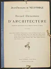 Front page of the Recueil elementaire d'architecture