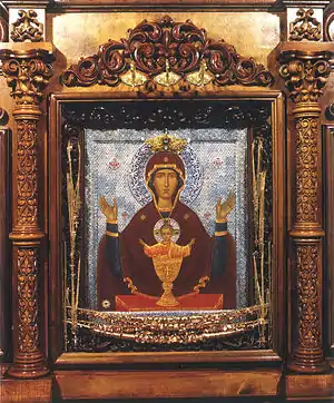 Inexhaustible Chalice icon. Serpukhov. XIX c.