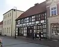 Half-timbered residential house in Nowe Warpno