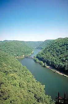 Image 2A view of the New River in West Virginia, the world's third-oldest river geologically (from History of West Virginia)