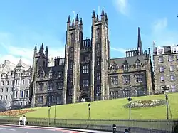 New College, on the Mound, designed by William Henry Playfair and built 1845–1850.[10]