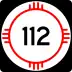 State Road 112 marker