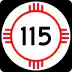 State Road 115 marker