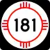 State Road 181 marker