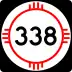 State Road 338 marker