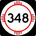 State Road 348 marker