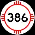 State Road 386 marker