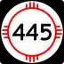 State Road 445 marker