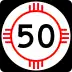 State Road 50 marker