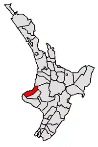 Location of New Plymouth District